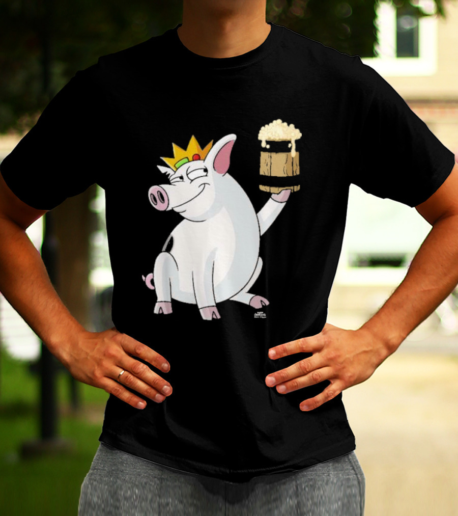 Merkimer Pig Cheers Crown Gildan Softstyle T-Shirt