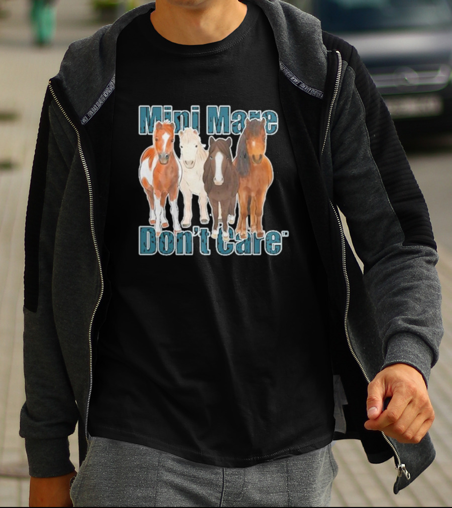Mini Mare Don't Care Horse Trio T-Shirt