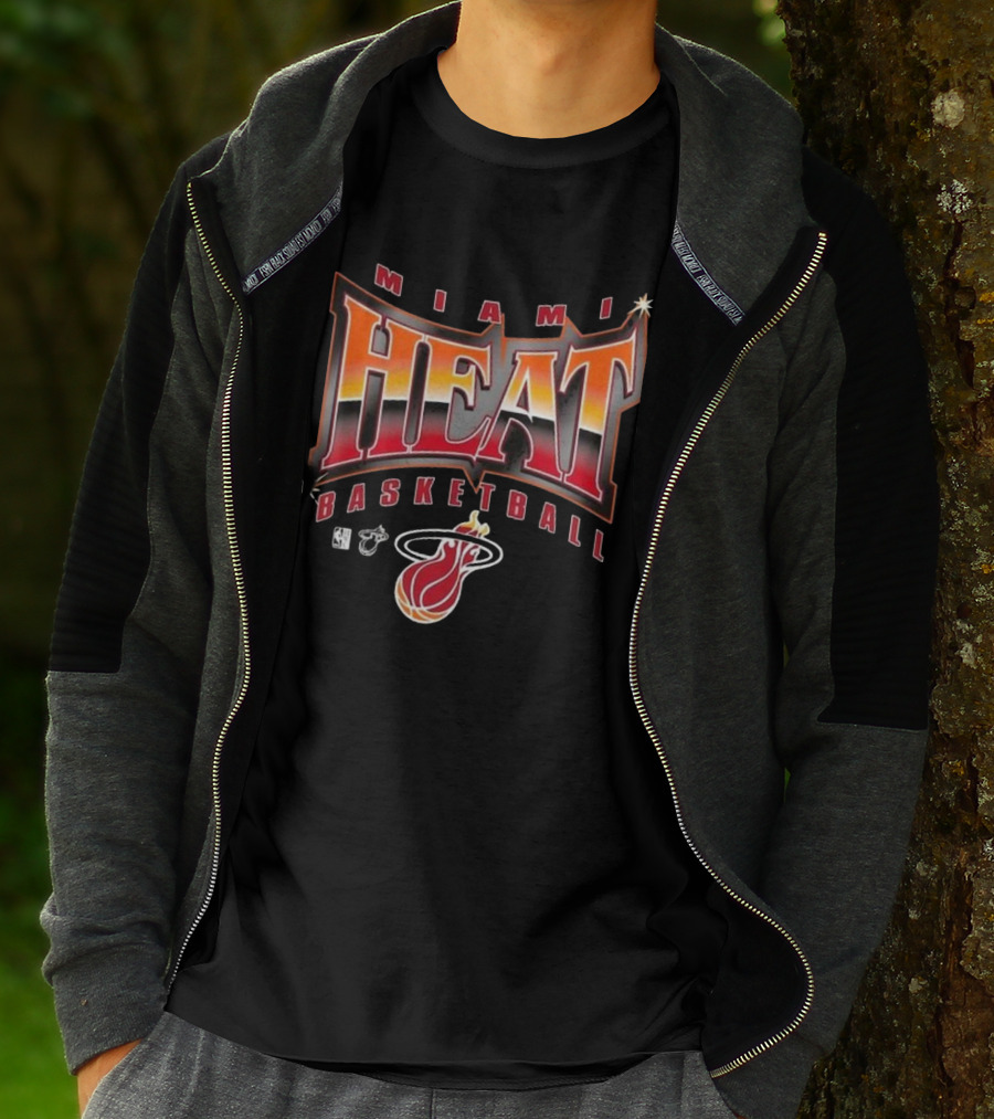 Miami Heat Basketball Worldwide Glow Up NBA Icons T-Shirt