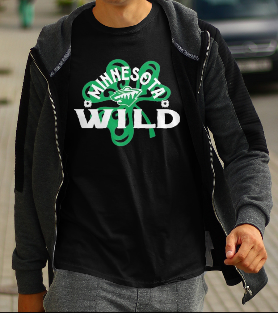 Minnesota Wild St. Patrick’s Day Shamrock T-Shirt