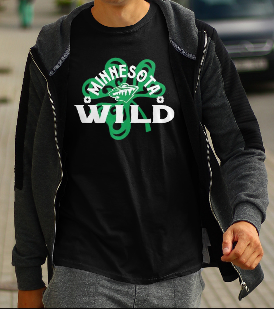 Minnesota Wild St. Patrick’s Day Shamrock 2025 T-Shirt
