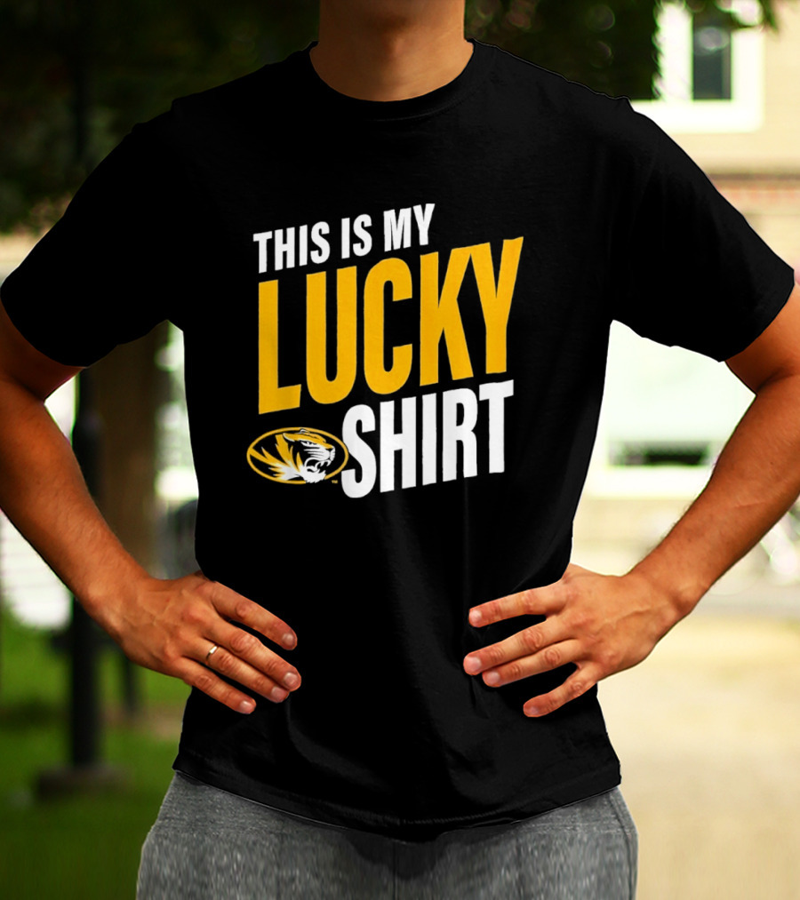 Missouri Tigers This Is My Lucky Mizzou Football T-Shirt