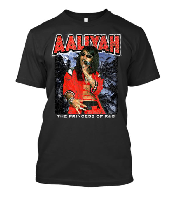 Aaliyah The Princess Of R&B Red Outfit Performance T-Shirt