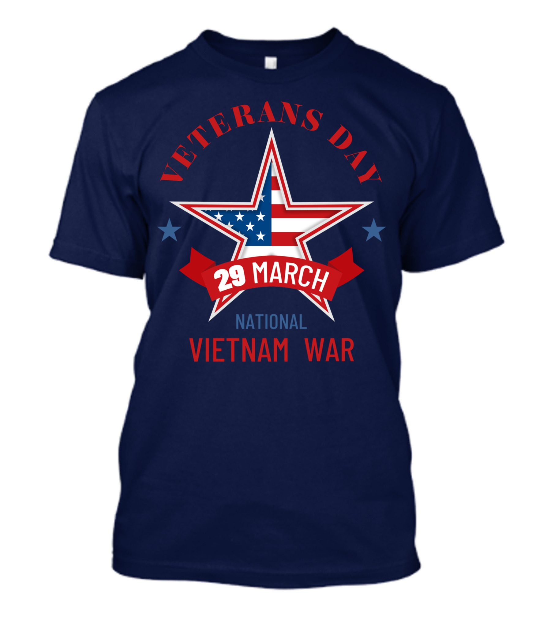 Veterans Day 29 March National Vietnam War USA Flag Star T-Shirt