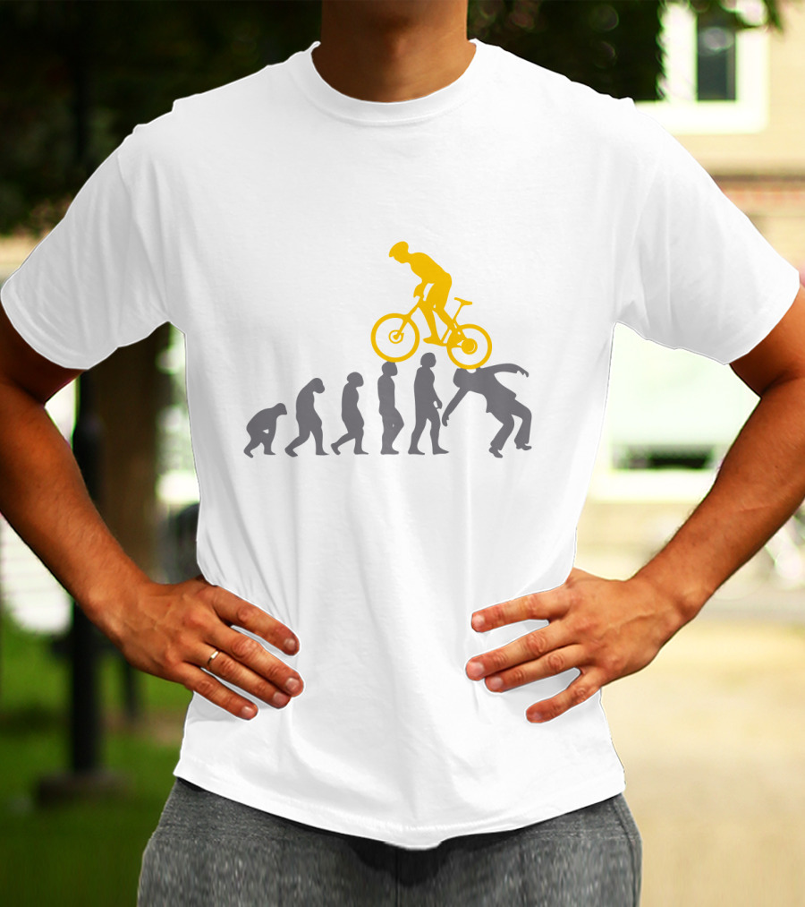 MTB Evolution Of Mountain Biking Progression T-Shirt