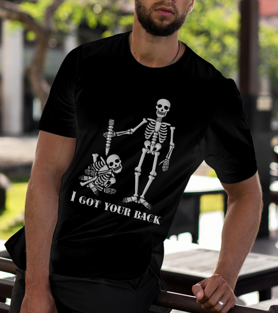 I Got Your Back Skeleton Duo With Bone T-Shirt