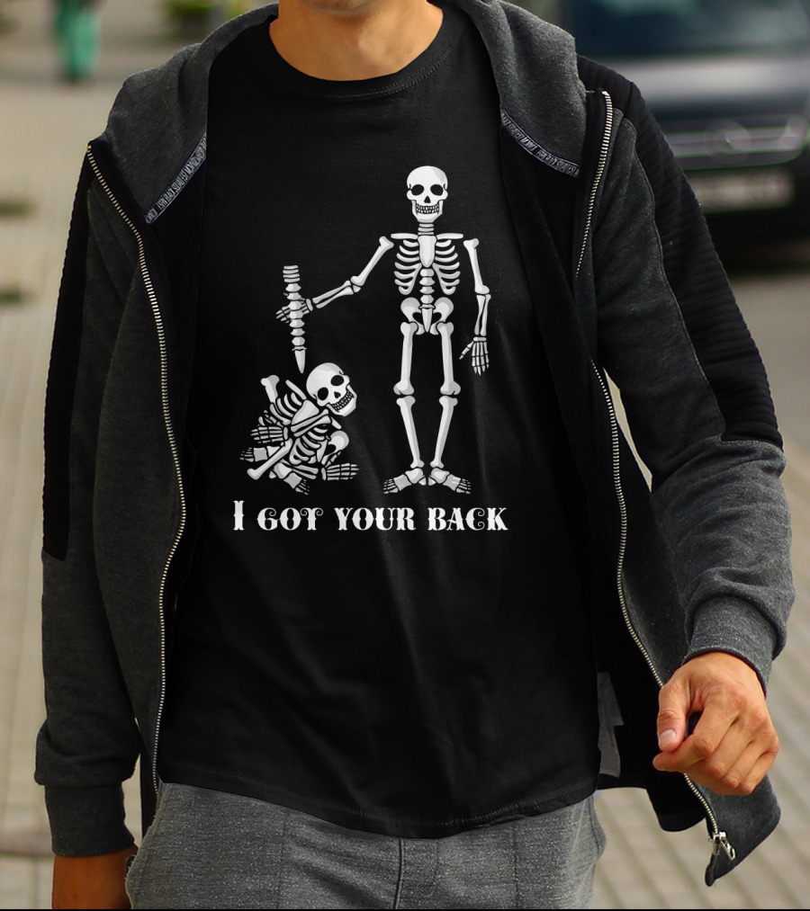 I Got Your Back Skeleton Duo With Bone T-Shirt