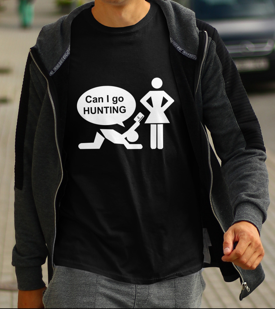 Can I Go Hunting Permission Request Iconic T-Shirt