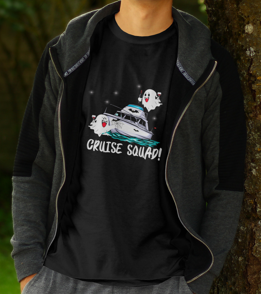 CRUISE SQUAD Ghosts Boat Halloween Party T-Shirt