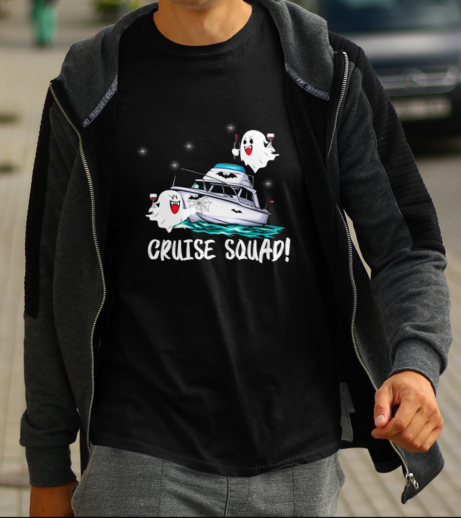 CRUISE SQUAD Ghosts Boat Halloween Party T-Shirt
