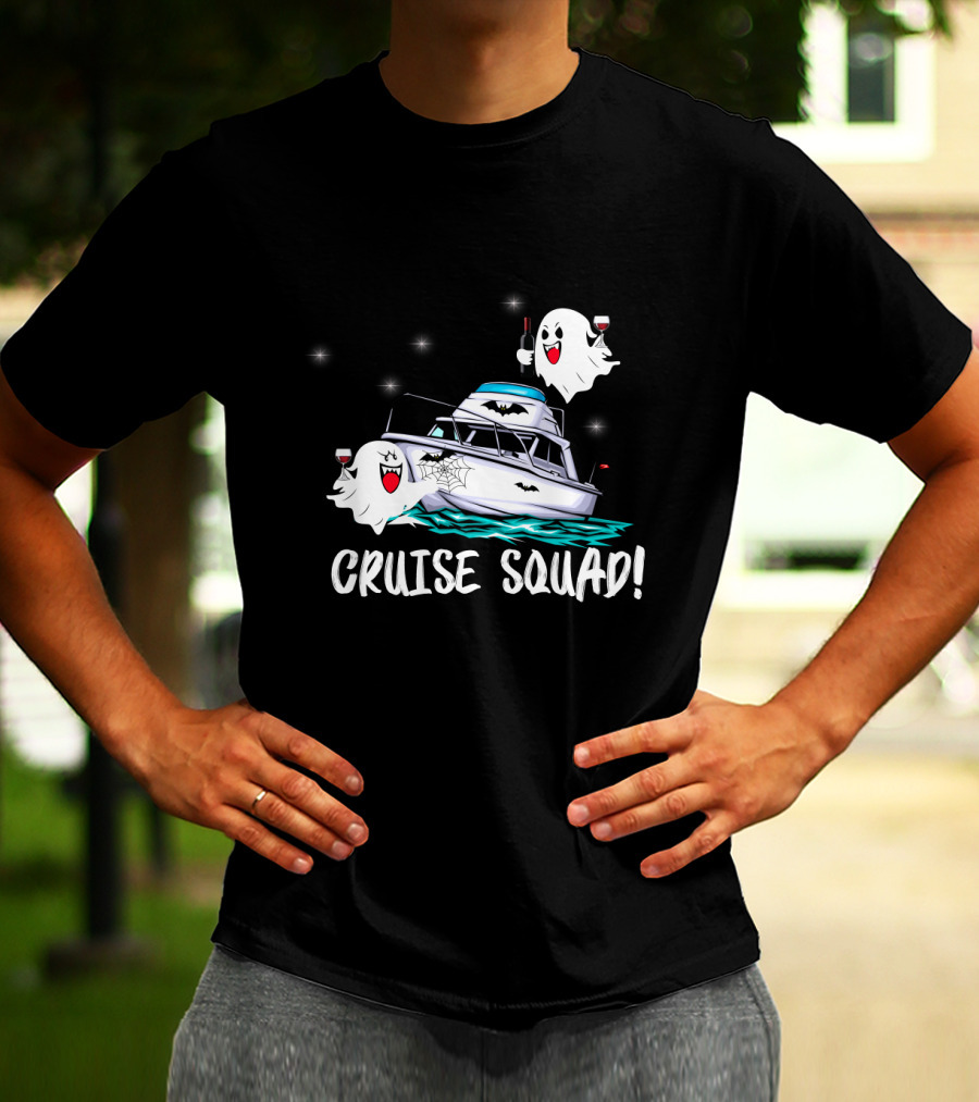 CRUISE SQUAD Ghosts Boat Halloween Party T-Shirt