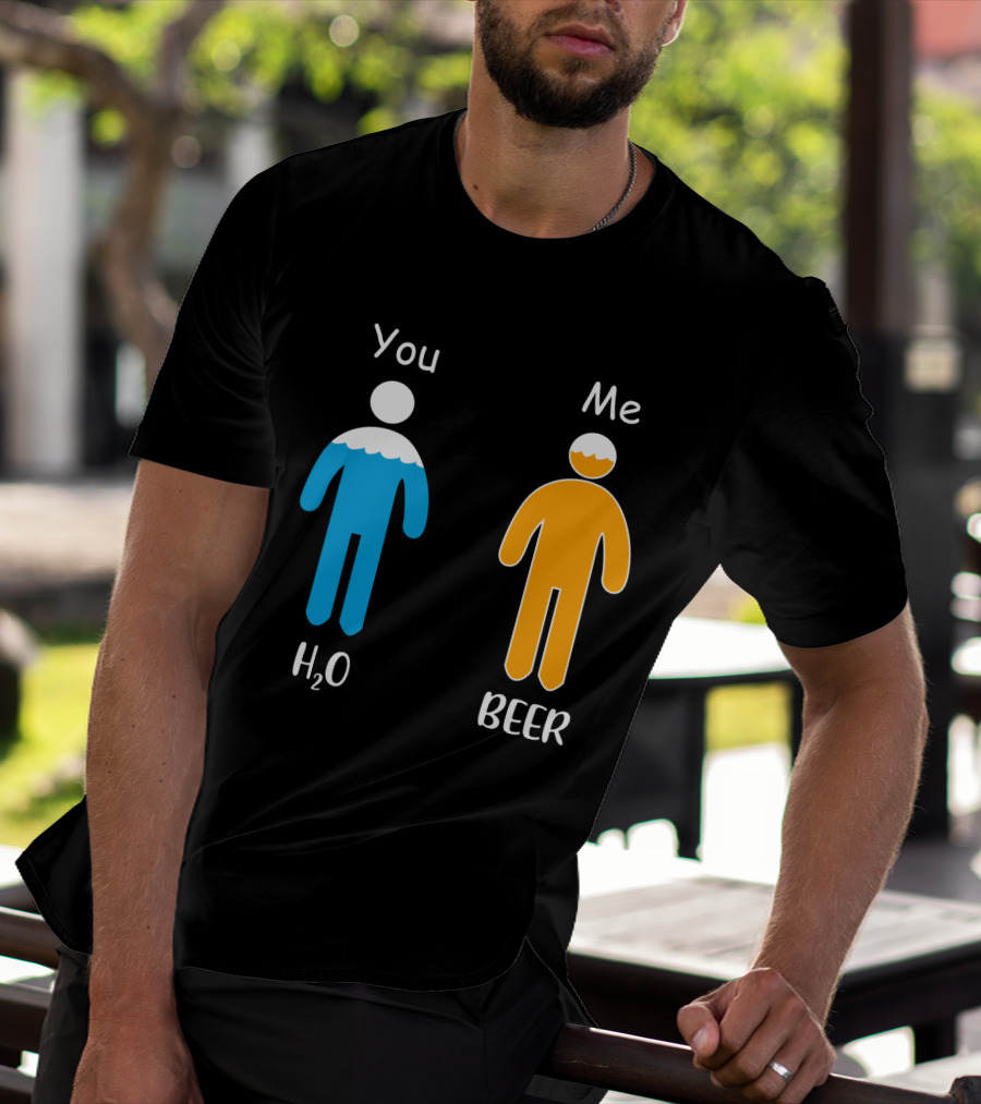 You Me H2O Beer Icon Figures T-Shirt