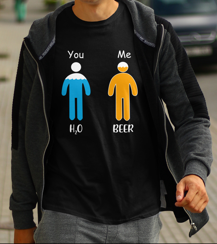 You Me H2O Beer Icon Figures T-Shirt