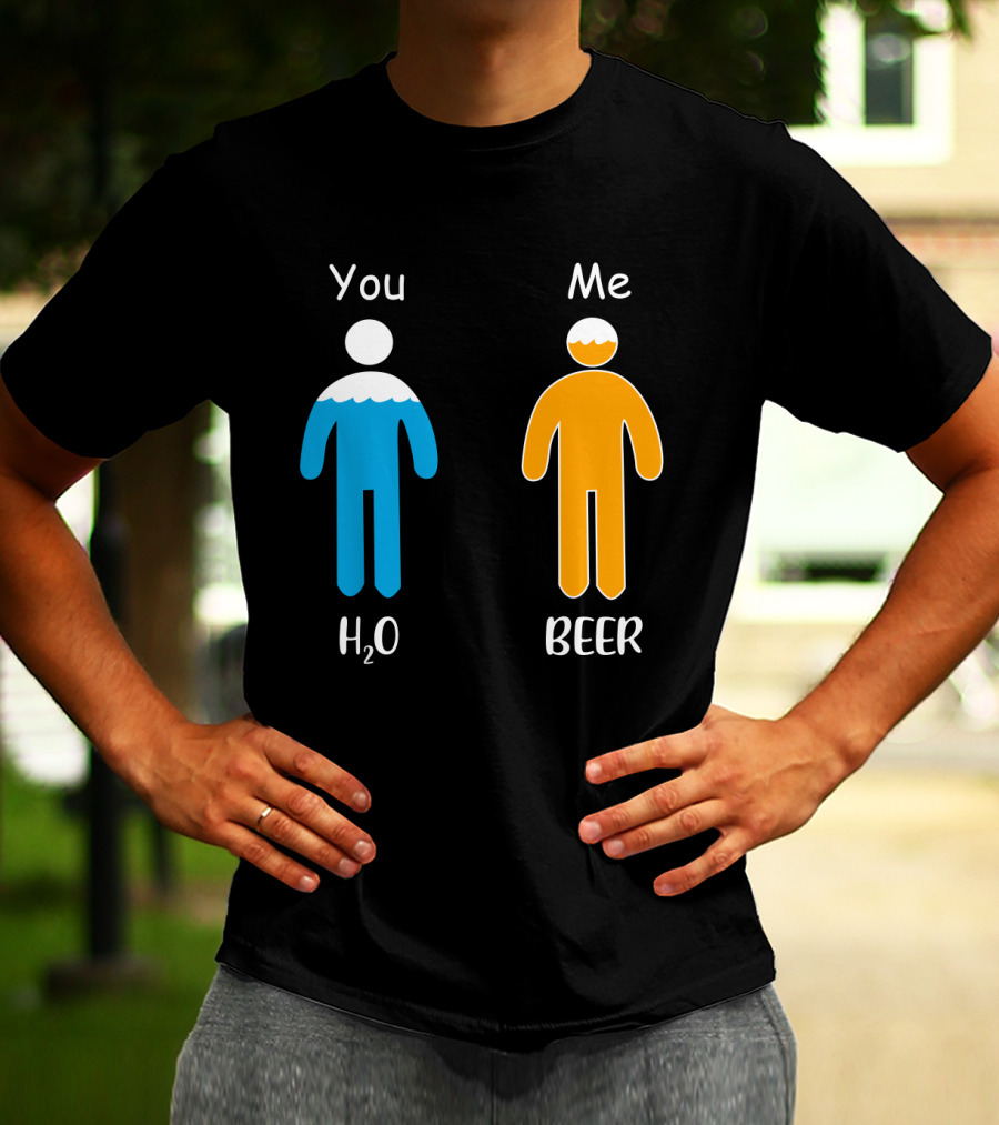 You Me H2O Beer Icon Figures T-Shirt