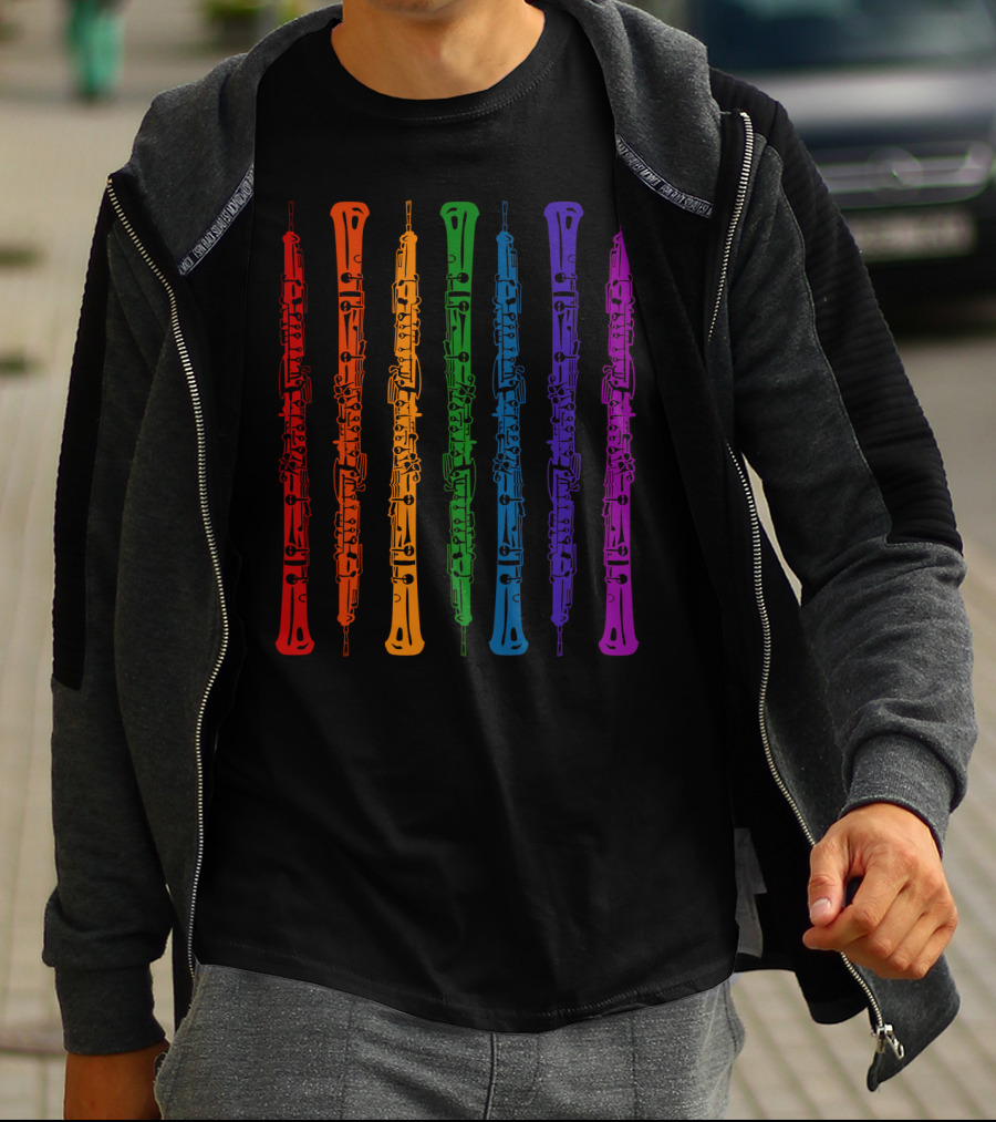 Clarinet Colorful Rainbow Smart Clarinet Player T-Shirt