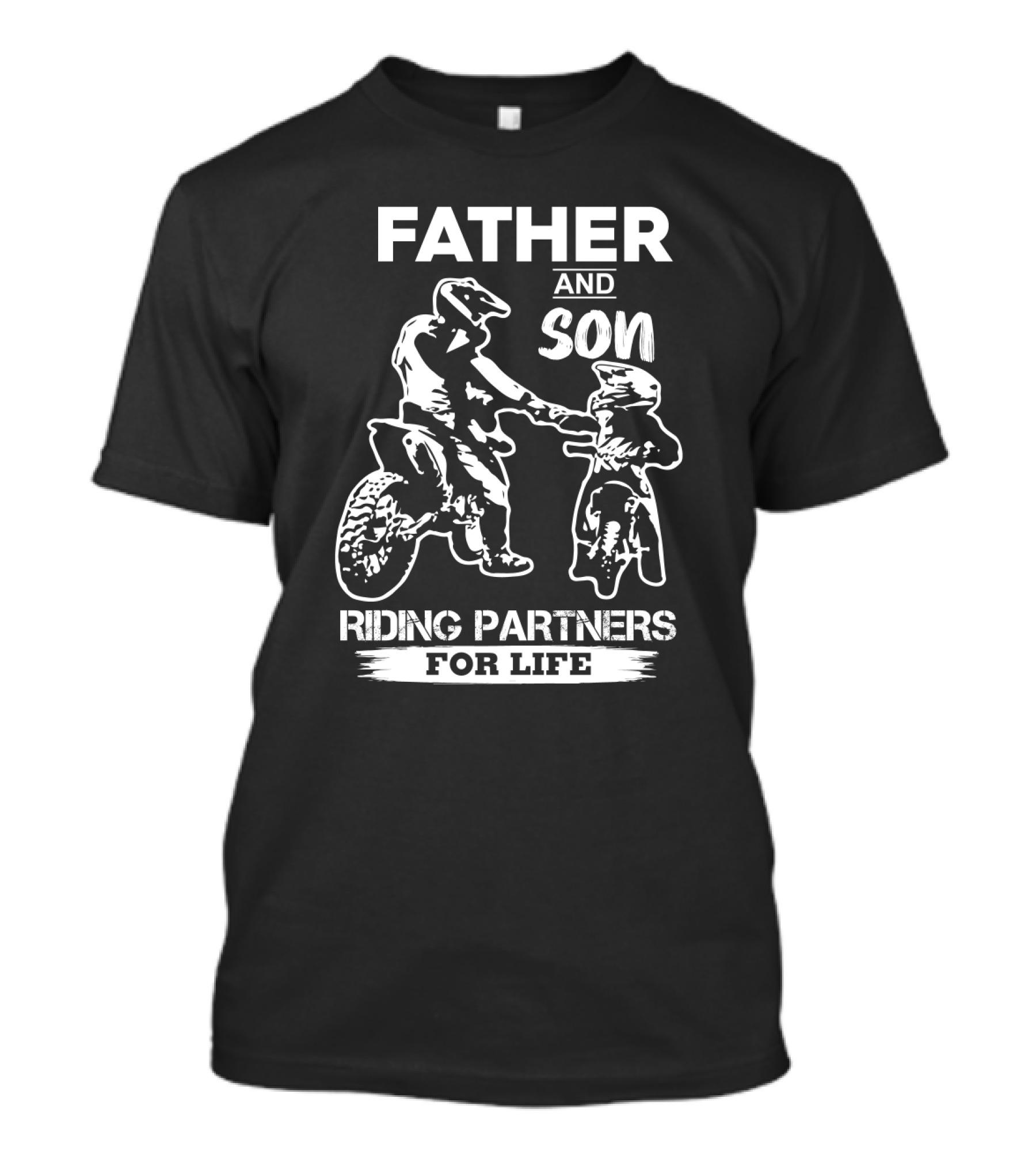 Father And Son Motocross Riding Partners Fo...T-Shirt 