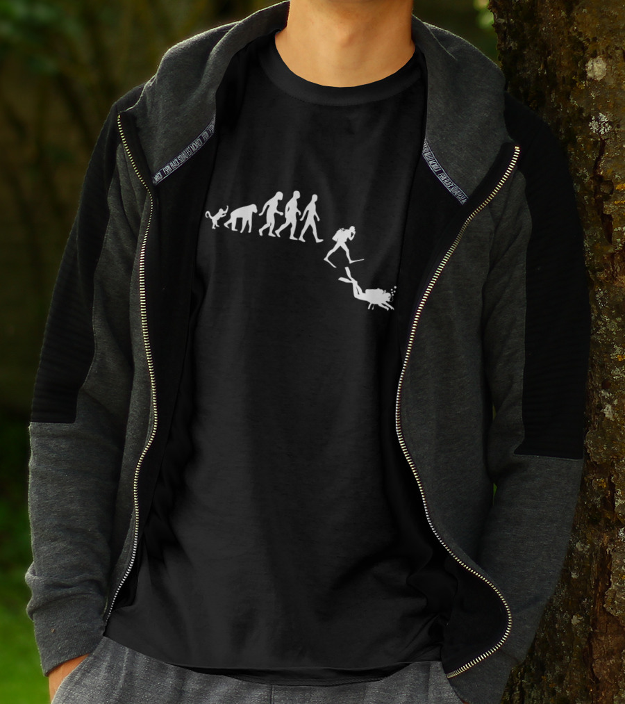 Scuba Diving Evolution Revolution T-Shirt