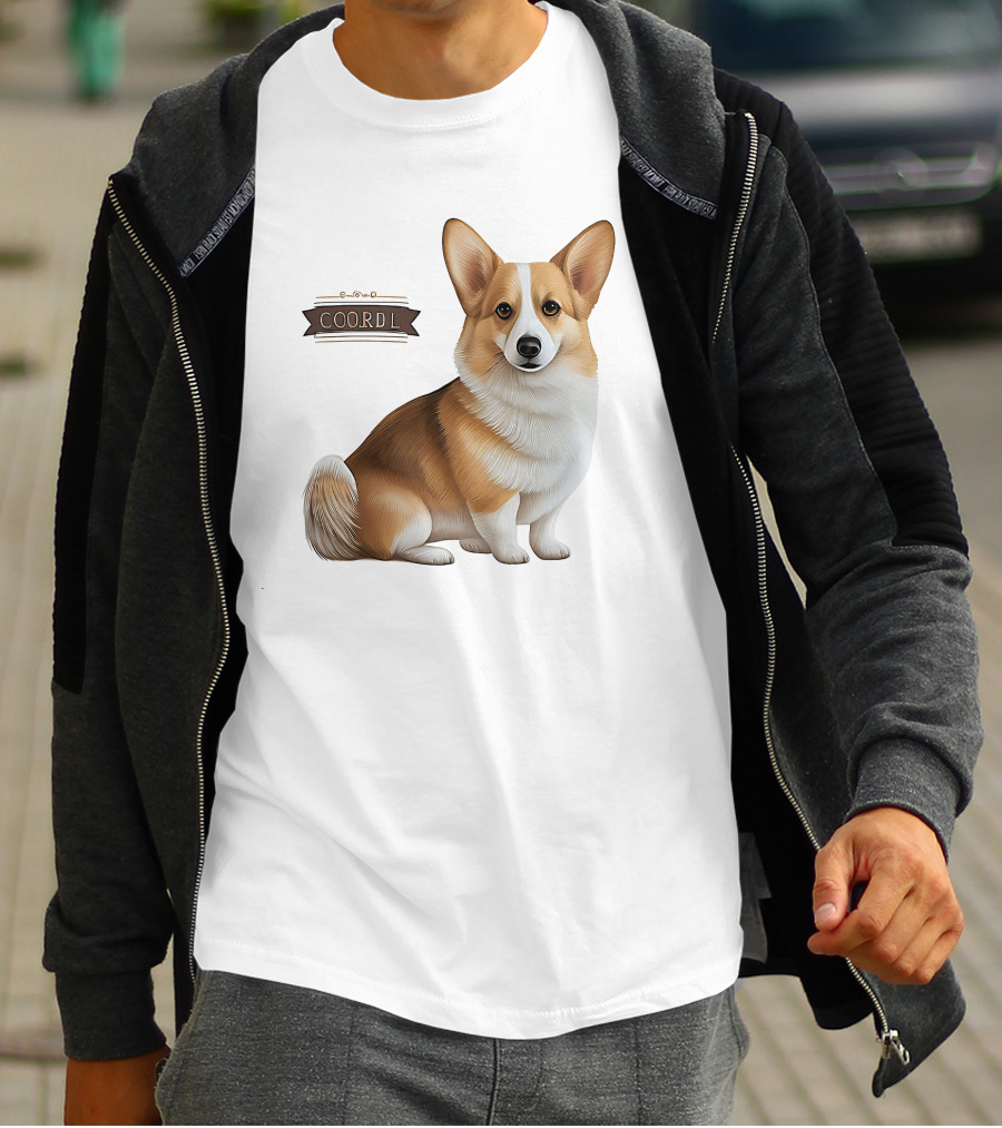 Coor D L Cute Corgi Dog T-Shirt