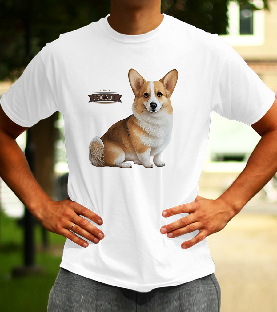 Coor D L Cute Corgi Dog T-Shirt