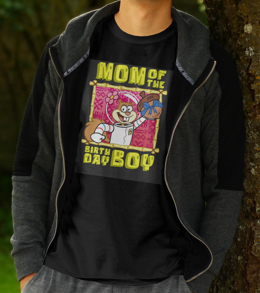 Mademark X Spongebob SquarePants Mom Of The Birth Day Boy Sandy Cheeks Celebrate T-Shirt