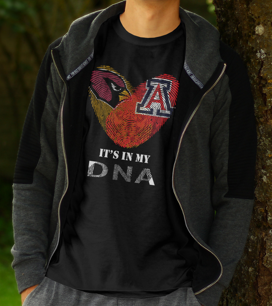 Cardinals Arizona Wildcats Heart It's In My DNA T-Shirt