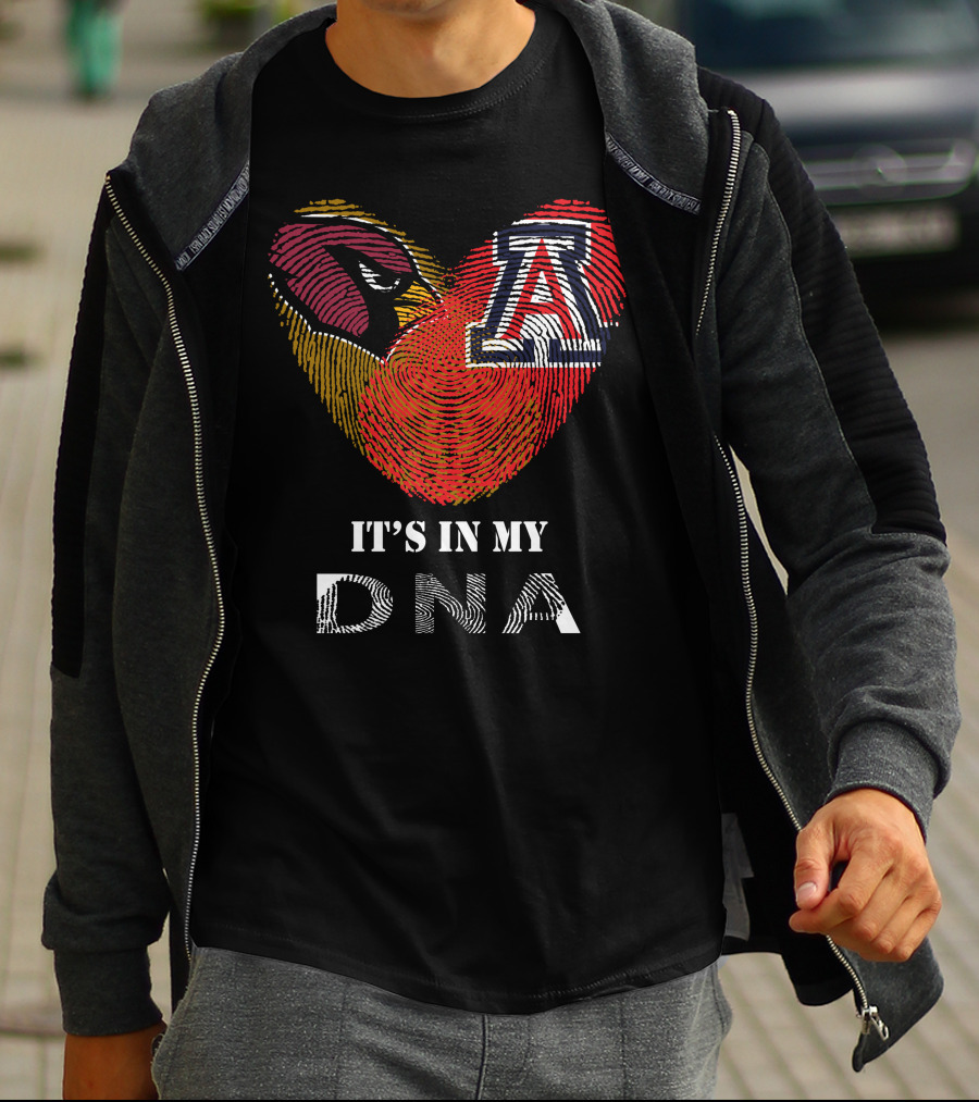 Cardinals Arizona Wildcats Heart It's In My DNA T-Shirt