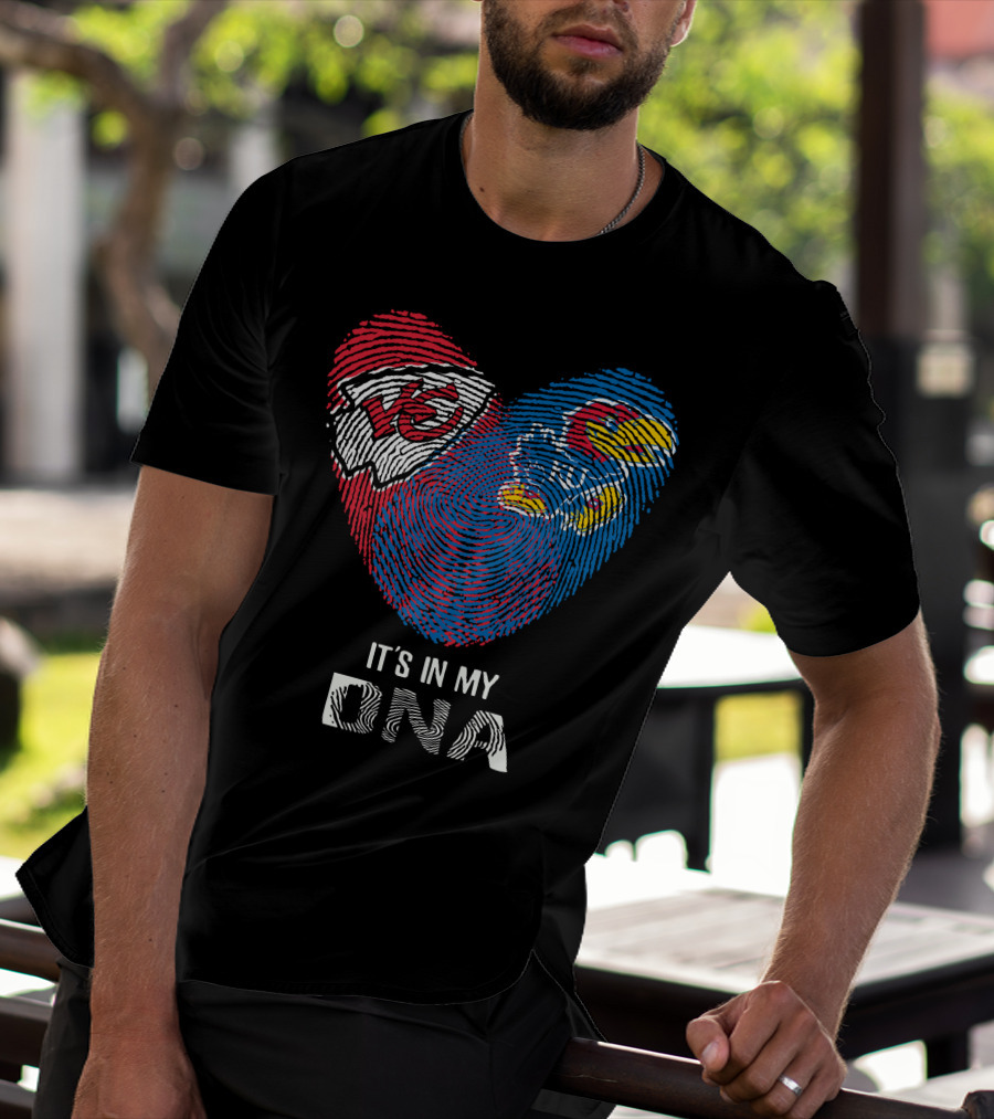 Kansas City Chiefs Kansas Jayhawks It's In My DNA T-Shirt