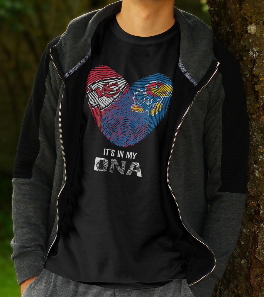 Kansas City Chiefs Kansas Jayhawks It's In My DNA T-Shirt