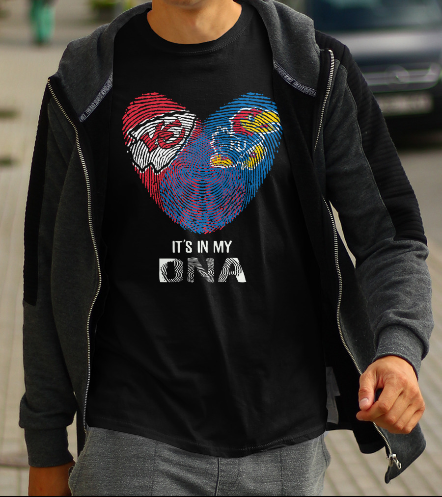 Kansas City Chiefs Kansas Jayhawks It's In My DNA T-Shirt