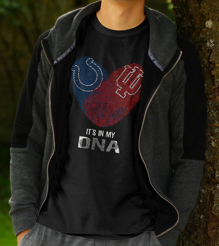 Colts Hoosiers It's In My Dna Football Basketball Indiana Pride T-Shirt