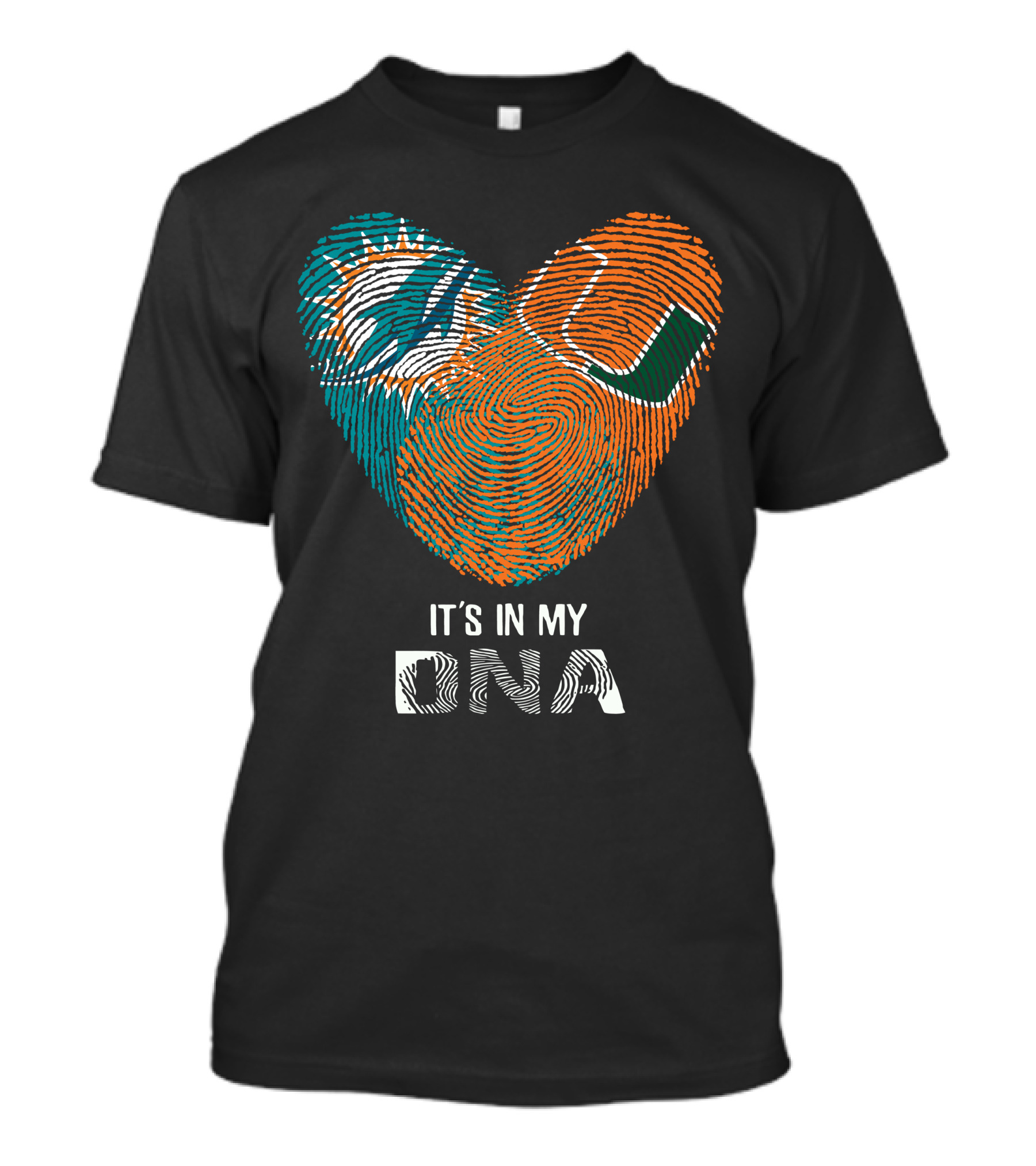 Miami Dolphins And Hurricanes It's In My DNA T-Shirt