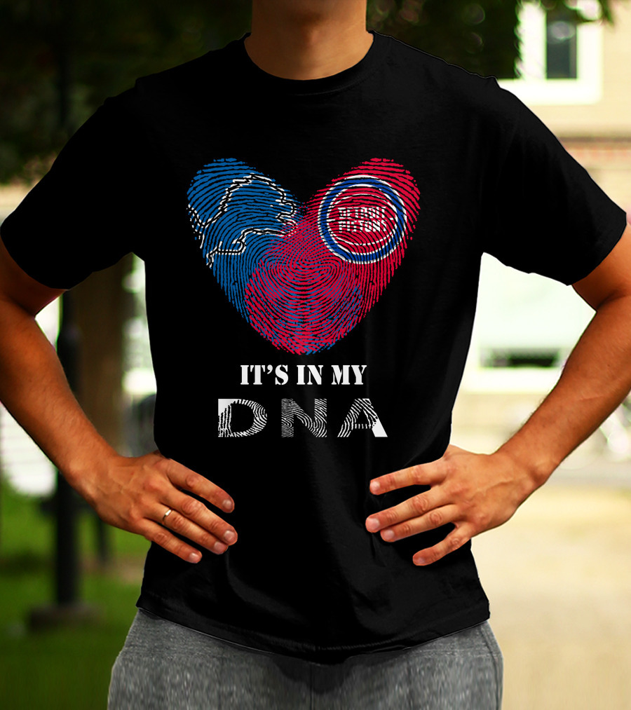 Lions Detroit Pistons It's In My DNA T-Shirt