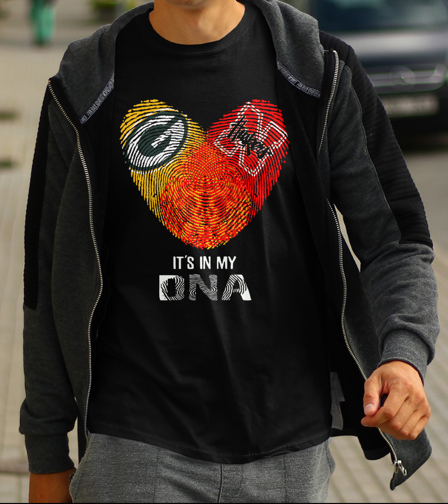 It's In My Packers Huskers DNA T-Shirt