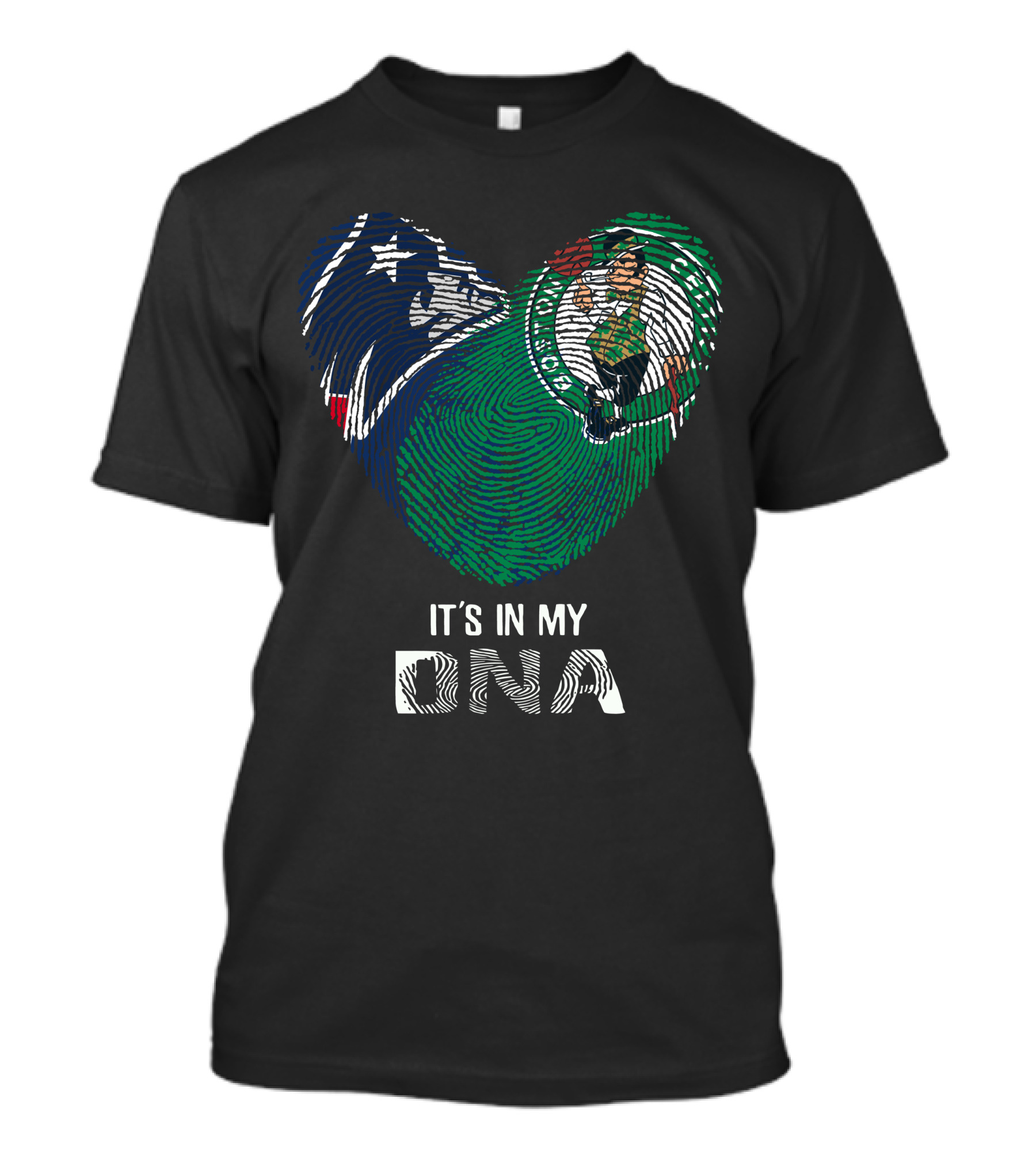 Patriots Celtics Heart DNA Fingerprint με τα λογὀτυπα των Patriots και Celtics T-Shirt