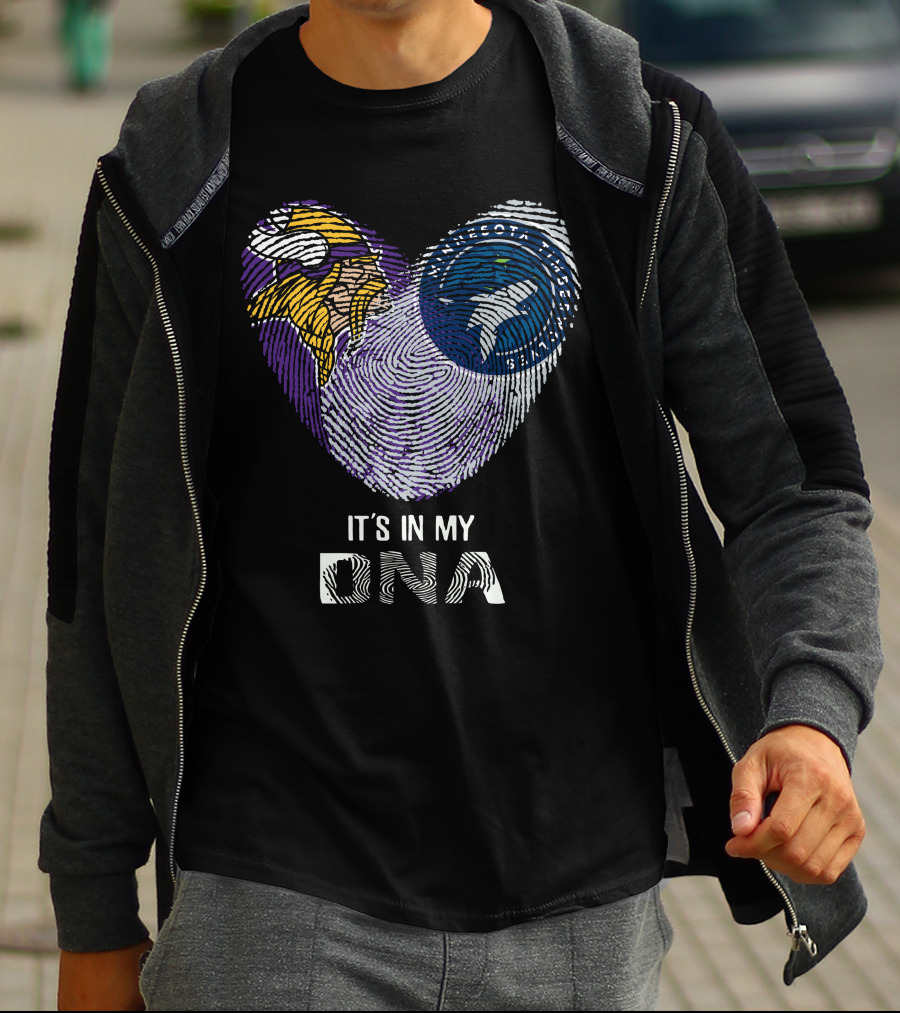 Vikings Timberwolves It's In My DNA T-Shirt