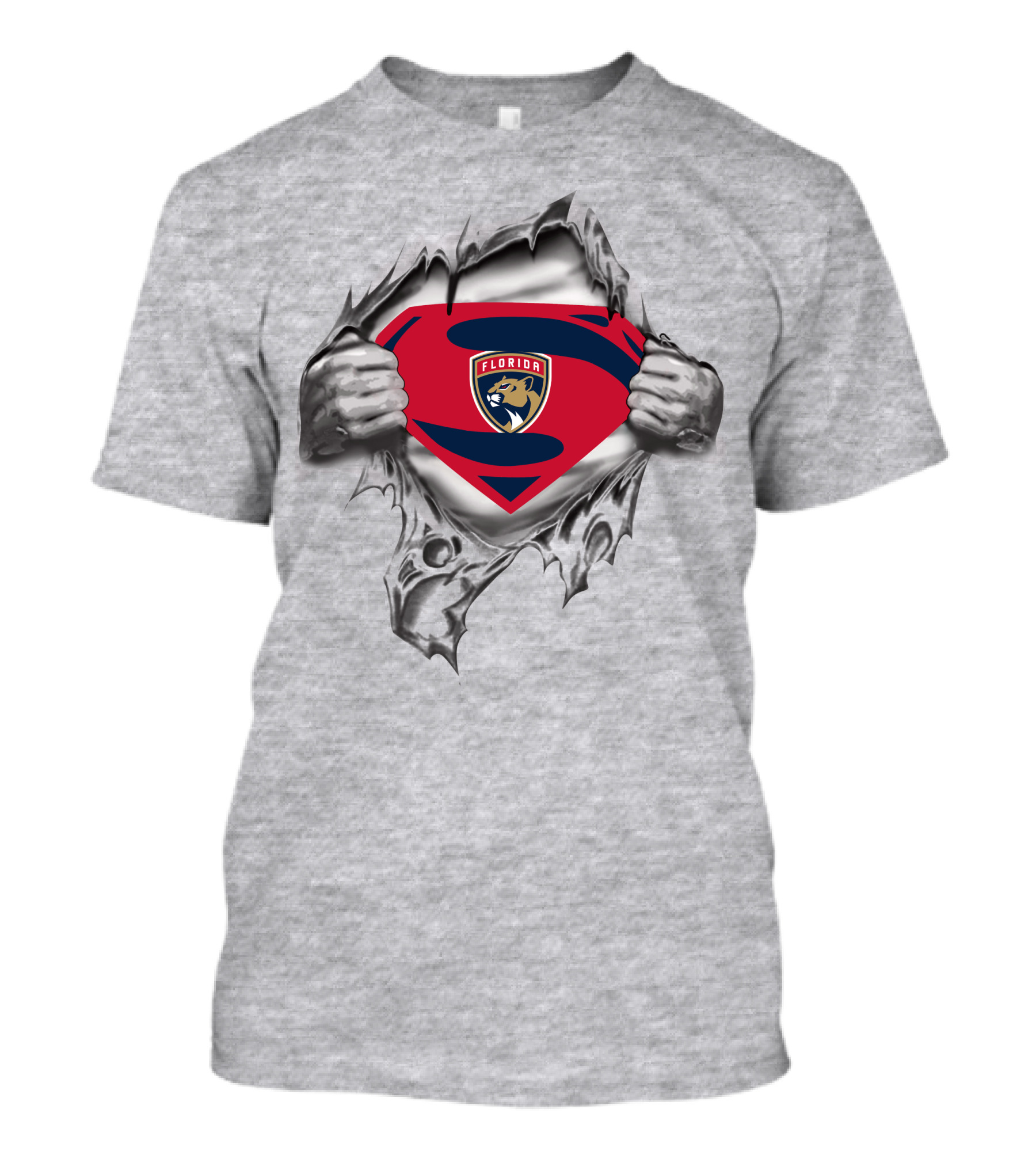 Florida Panthers Superman Shield T-Shirt