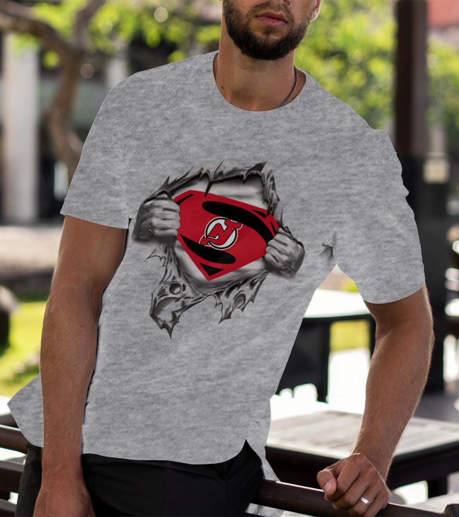 New Jersey Devils Superman T-Shirt