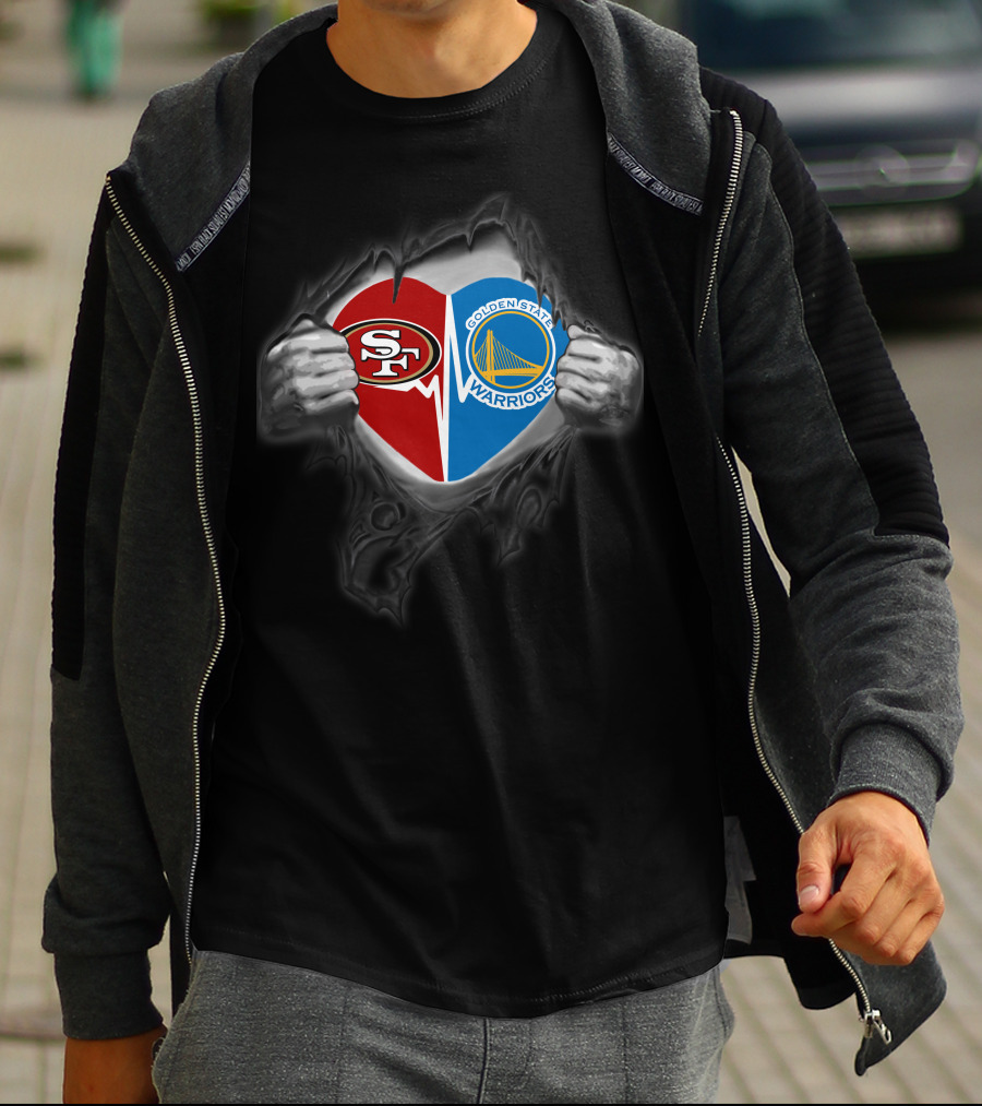 49Ers Golden State Warriors Heart T-Shirt