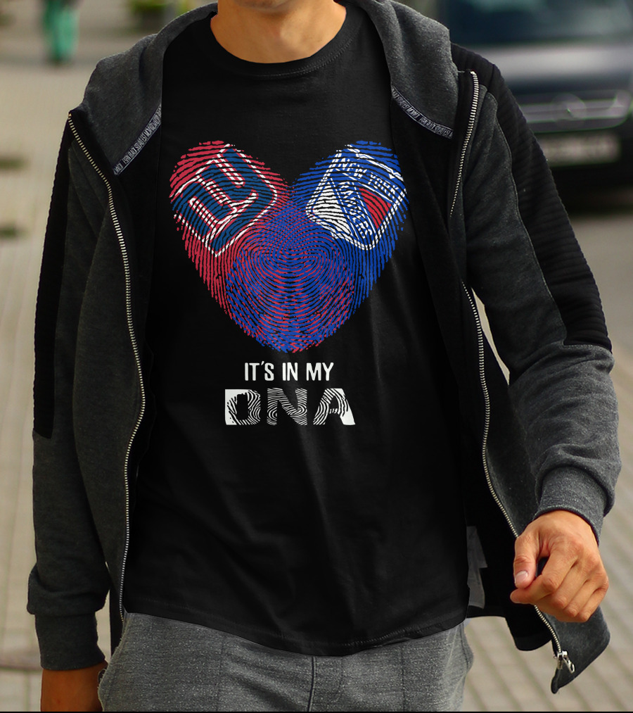New York Giants New York Rangers It's In My DNA T-Shirt