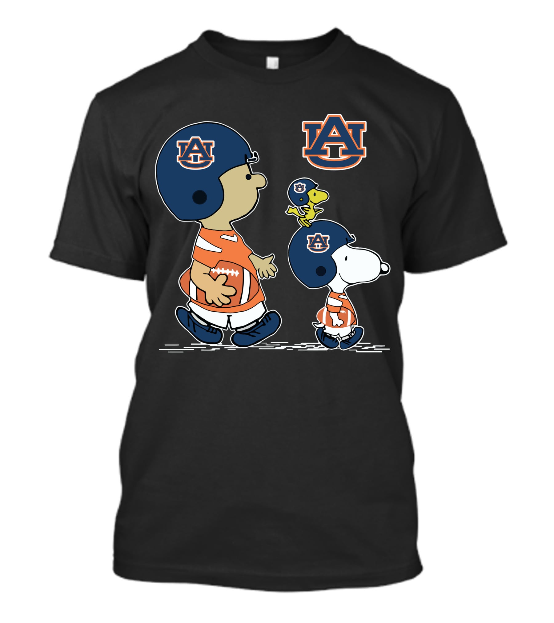 Auburn Tigers Snoopy And Woodstock Football Helmets T-Shirt