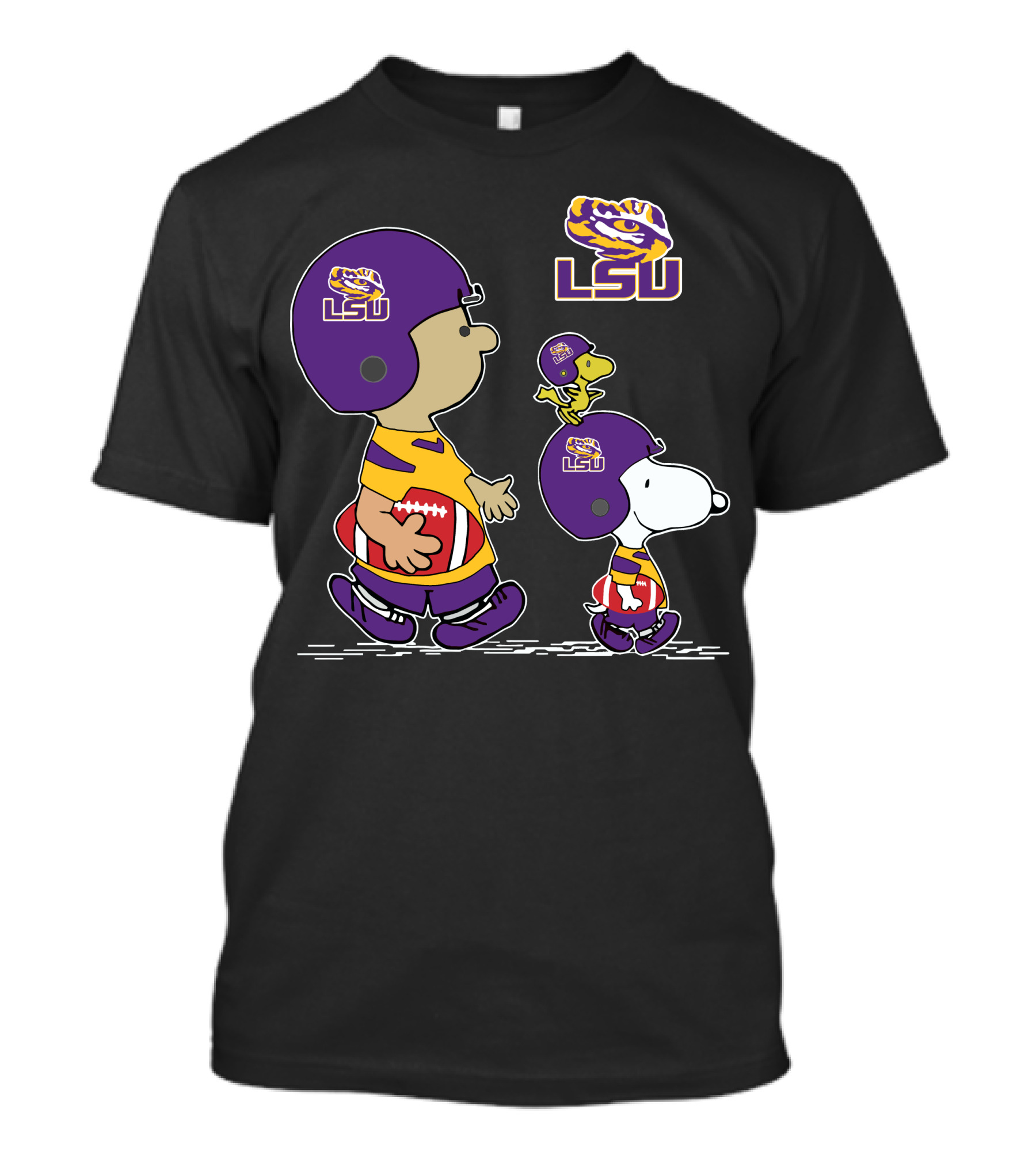 LSU Tigers Snoopy Woodstock Football Players T-Shirt