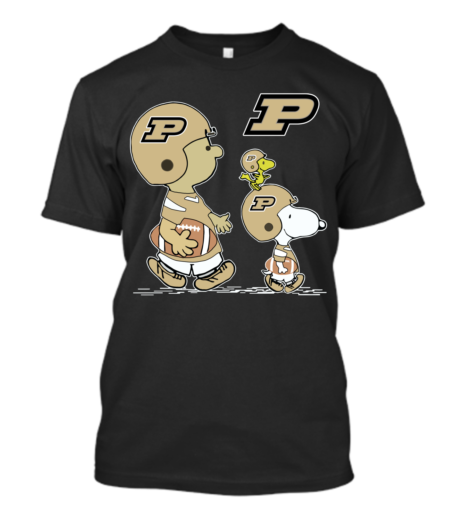 Purdue Peanuts Snoopy Football Helmet T-Shirt