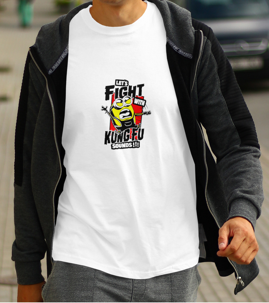 Let’s Fight With Kung-Fu Sounds Minions T-Shirt