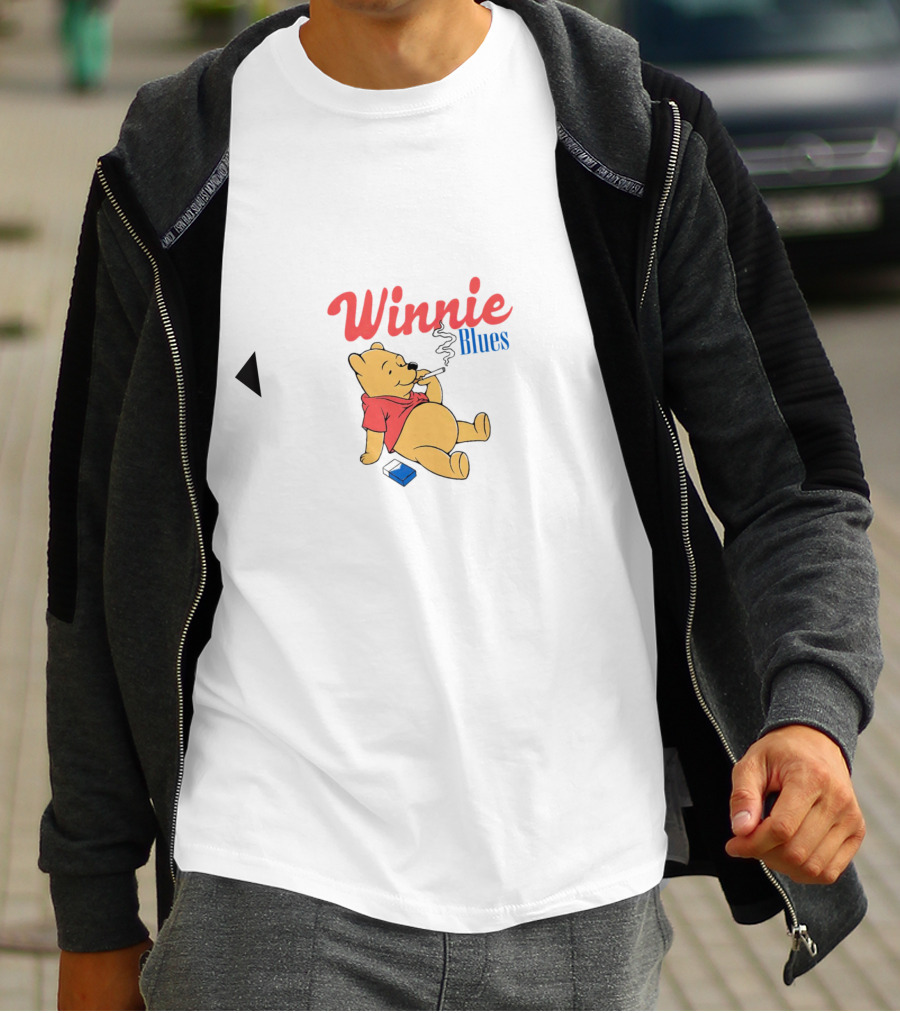 Winnie Blues Smoking Pooh T-Shirt