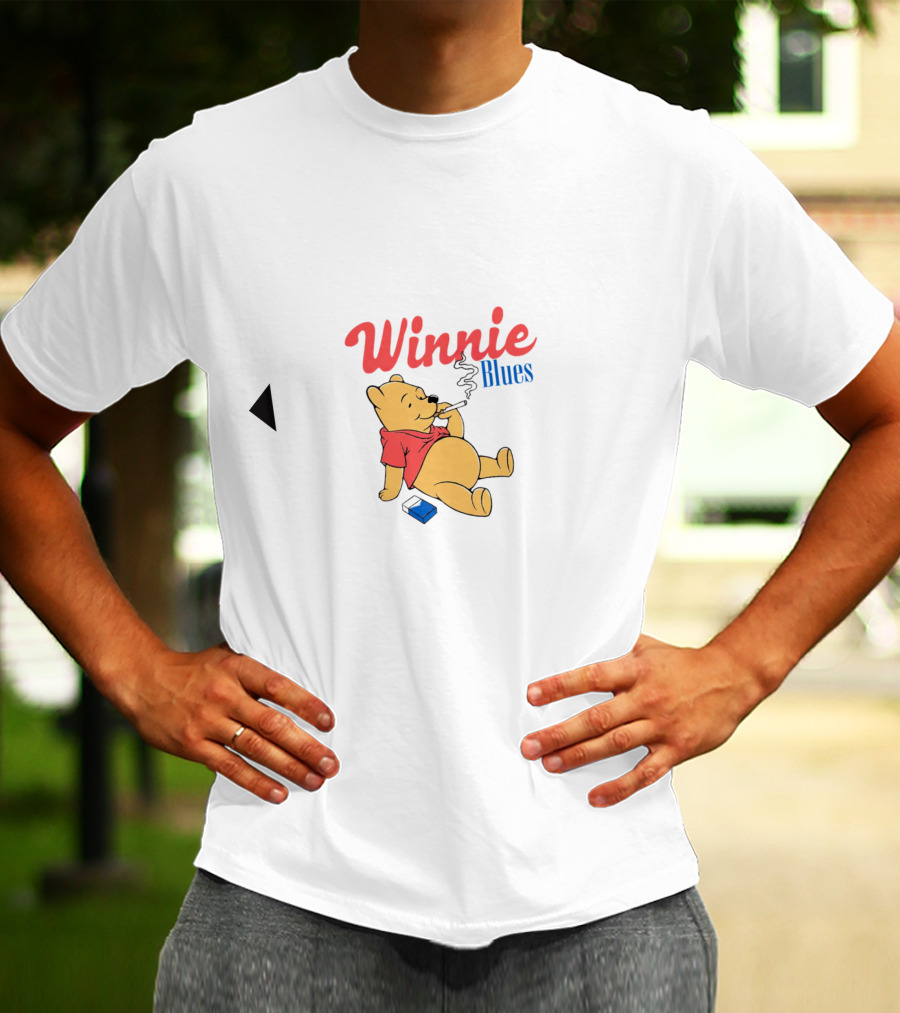 Winnie Blues Smoking Pooh T-Shirt