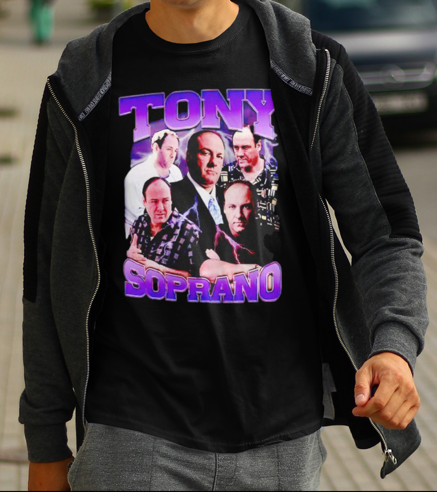 Tony Soprano The Sopranos Character Collage T-Shirt