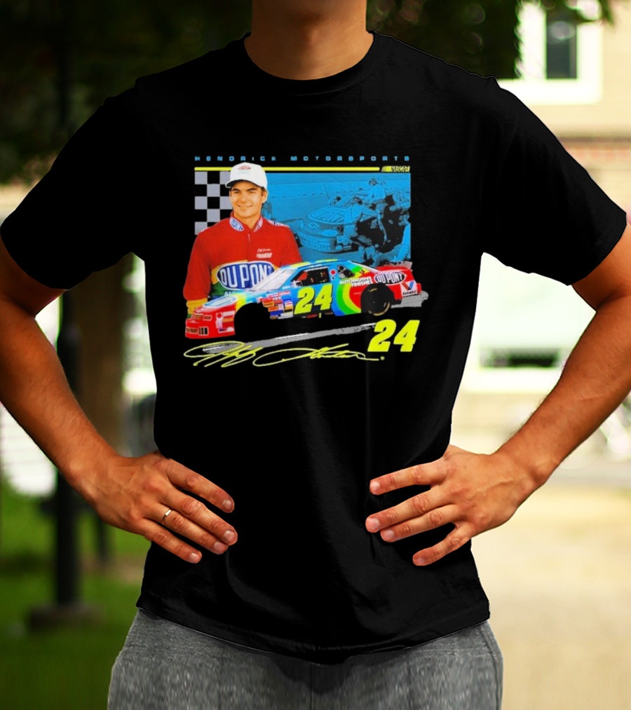 Jeff Gordon DuPont NASCAR 24 Hendrick Motorsports Legends Car Racing Team Collection T-Shirt