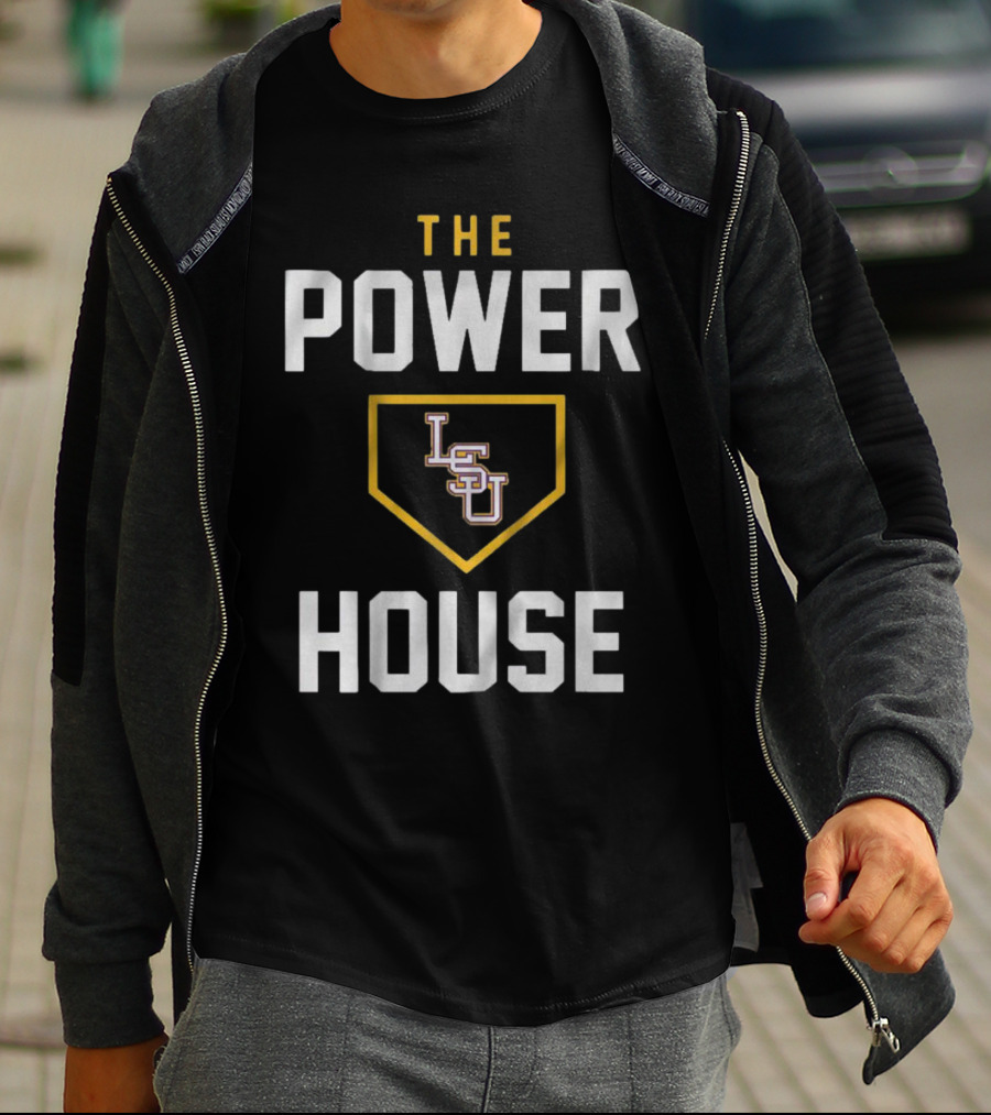 LSU Baseball The Powerhouse Home Plate T-Shirt
