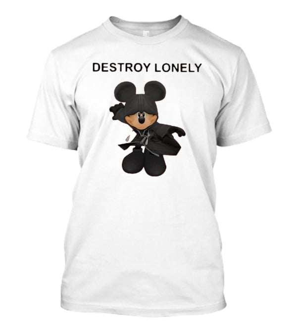 Destroy Lonely Mickey Mouse Black T-Shirt