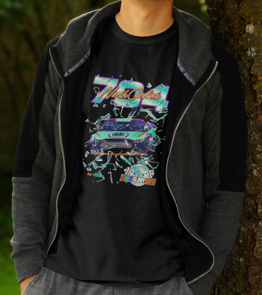North Carolina 704 NASCAR Glory Days Charlotte Motor Speedway Series T-Shirt